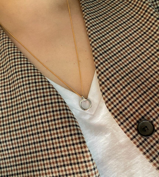 Dea Necklace in Silver Pendant