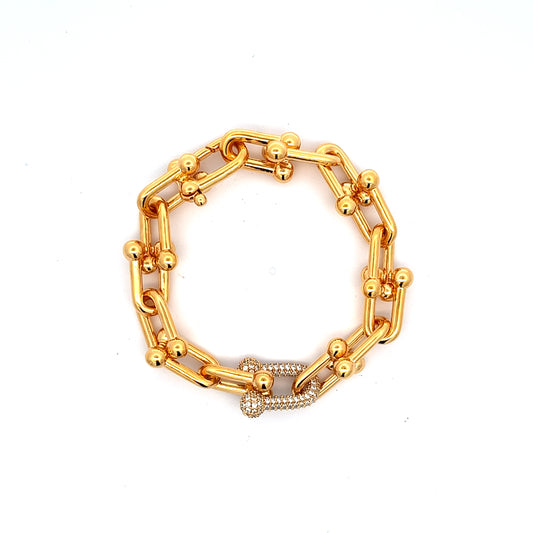 Chaine Grande Diamante Bracelet in Gold