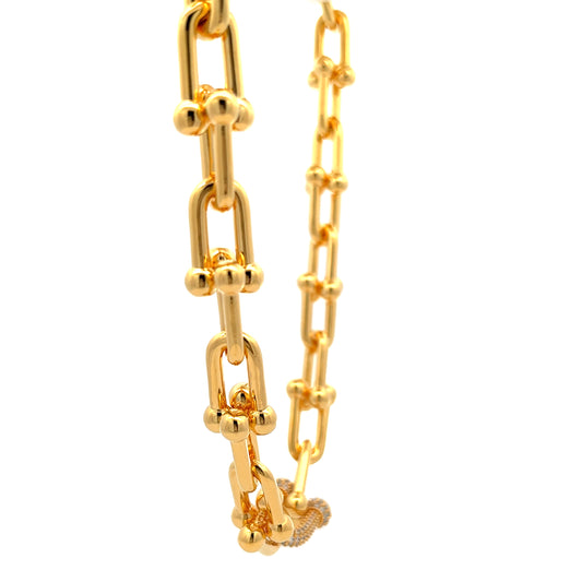 Chaine Grande Diamante Necklace in Gold