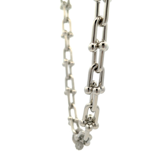 Chaine Grande Diamante Necklace in Silver