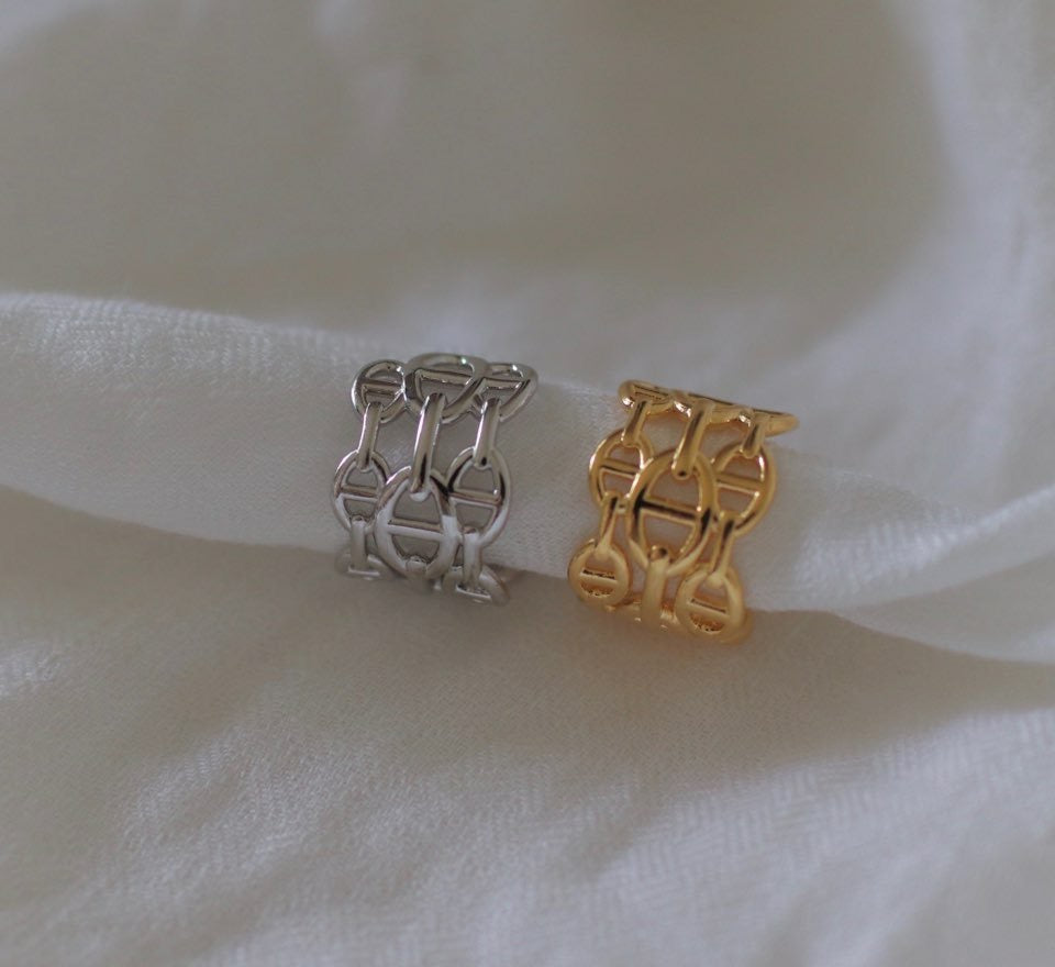 Jessie Stack Ring in Silver