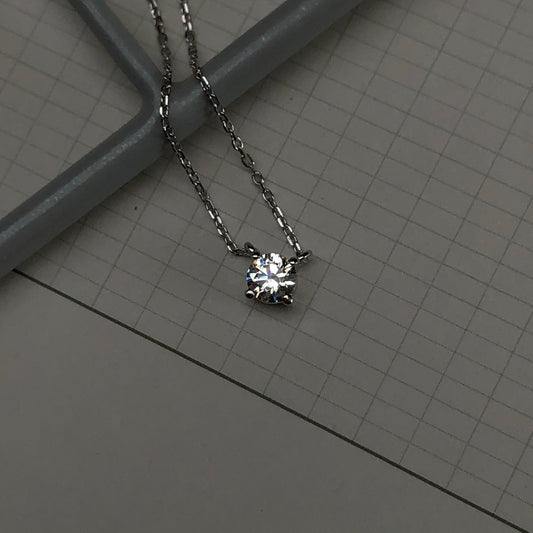 0.8 ct Solitaire Diamante Necklace