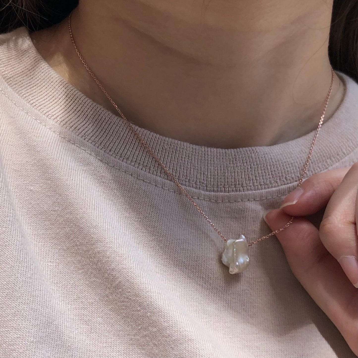 Flo Necklace in Rose Gold