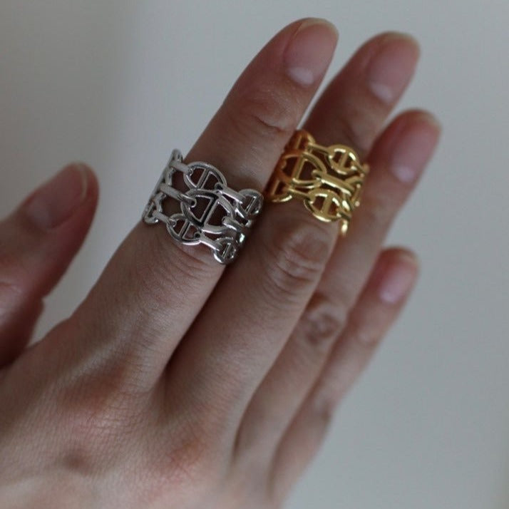 Jessie Stack Ring in Gold
