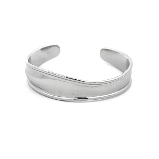 Zee Thin Bangle in Silver