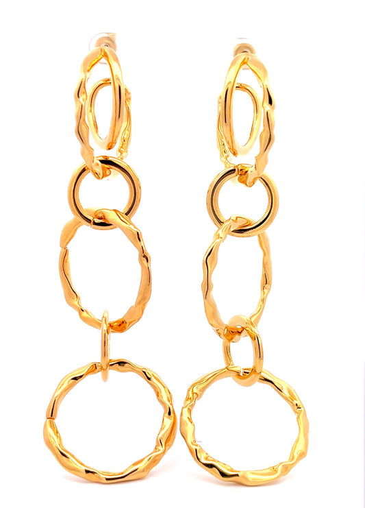 Cercle & Cercle Earrings in Gold