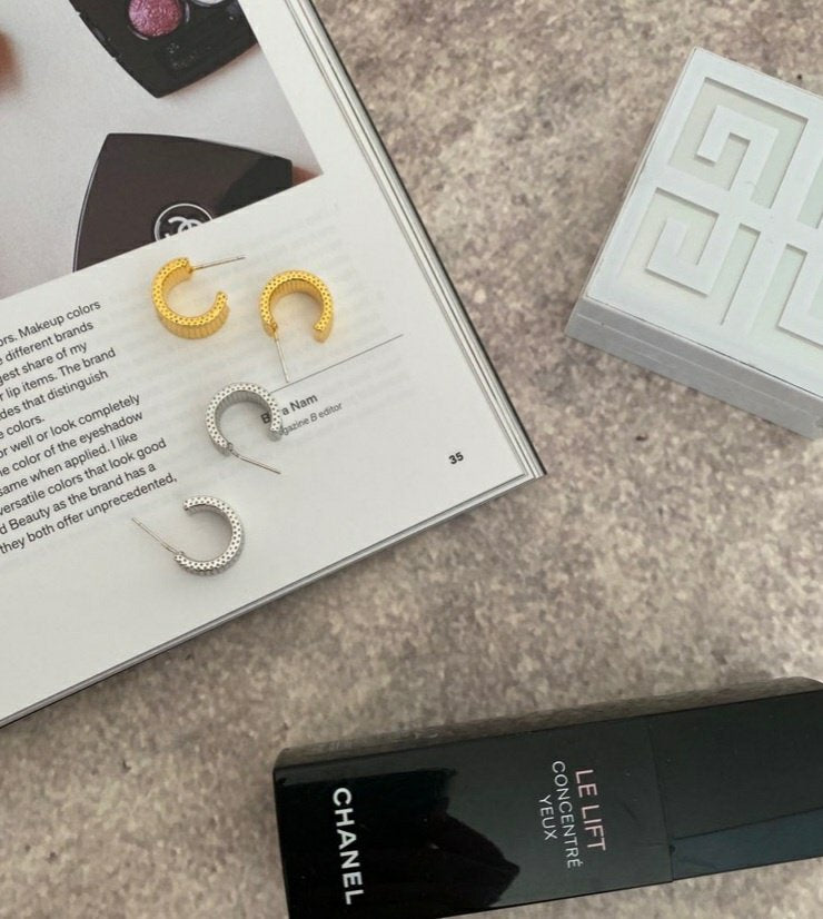 Cleo Earrings in Silver