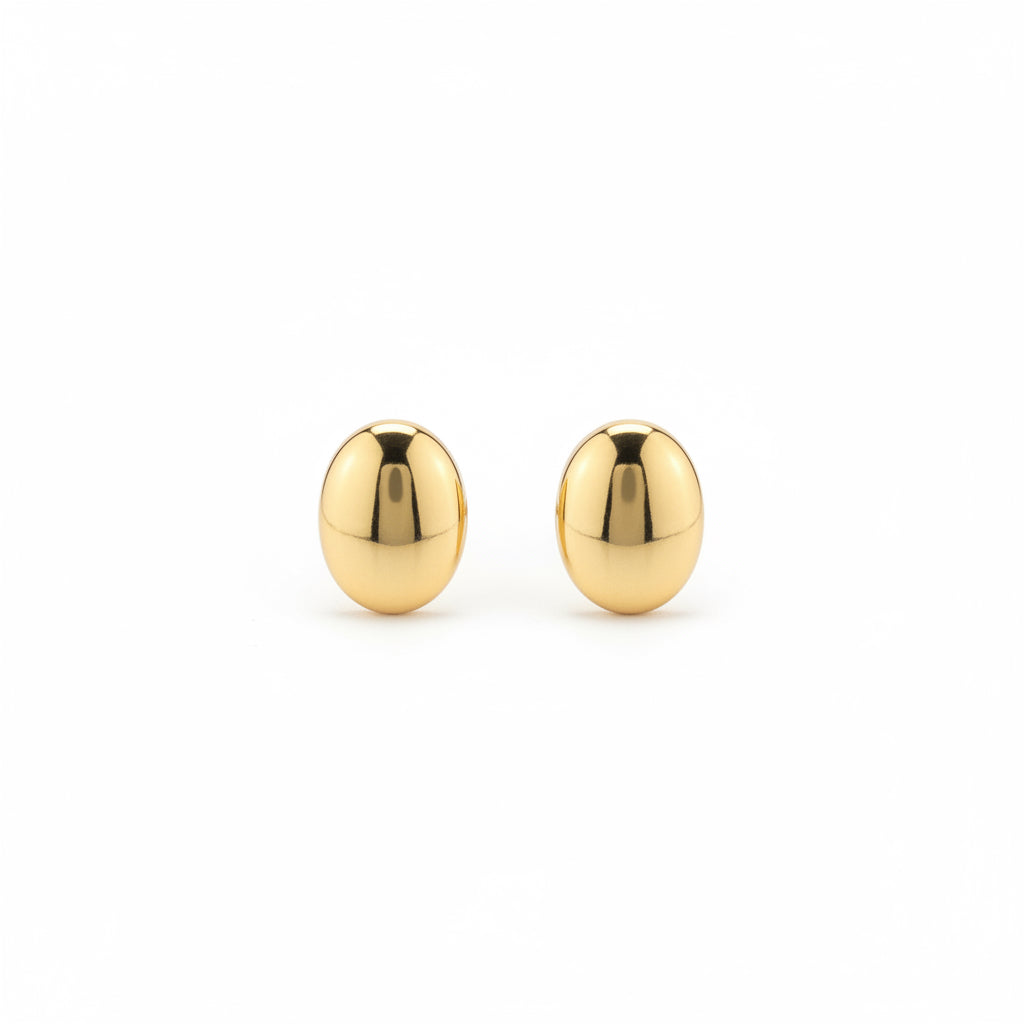 Bean Earrings Gold