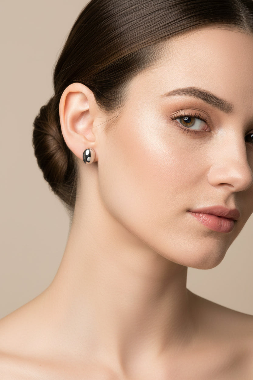 Bean Earrings Gold