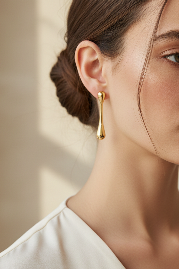 Mace Earrings Gold