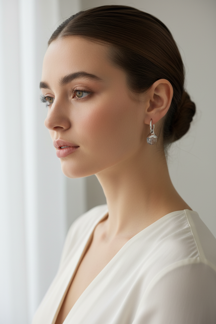 Dewy Earrings Silver