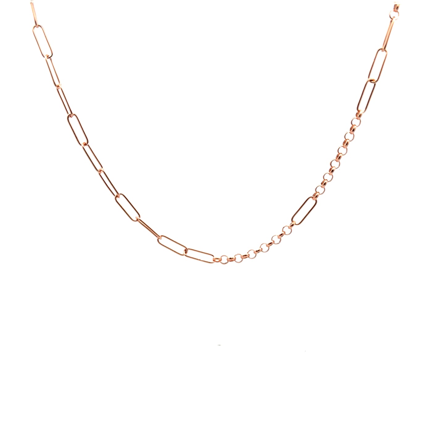 Clips x Belcher Necklace In Rose Gold