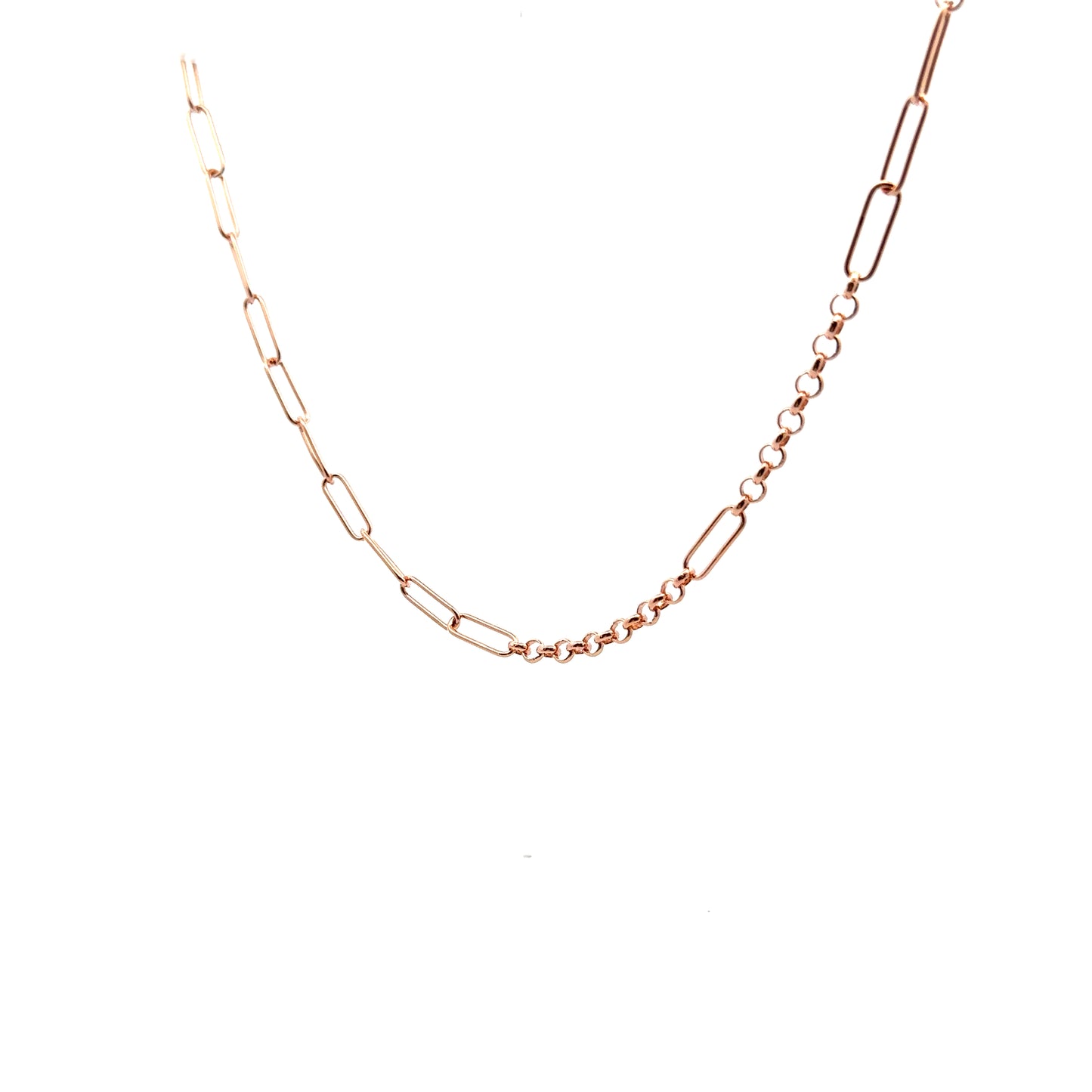 Clips x Belcher Necklace In Rose Gold