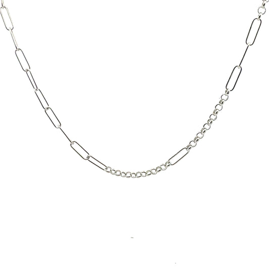 Clips x Belcher Necklace In Sliver