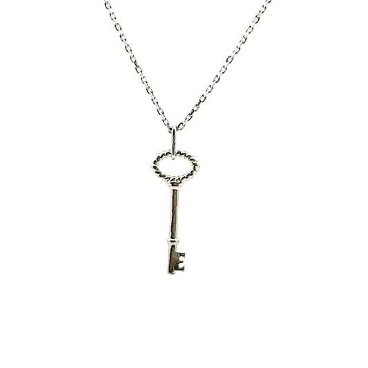 Keys To Wife Necklace In Sliver