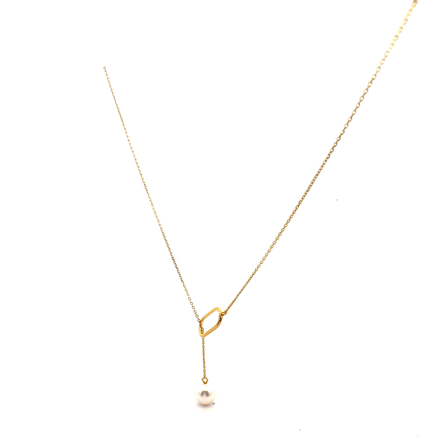 Kim Pearl Necklace In Gold
