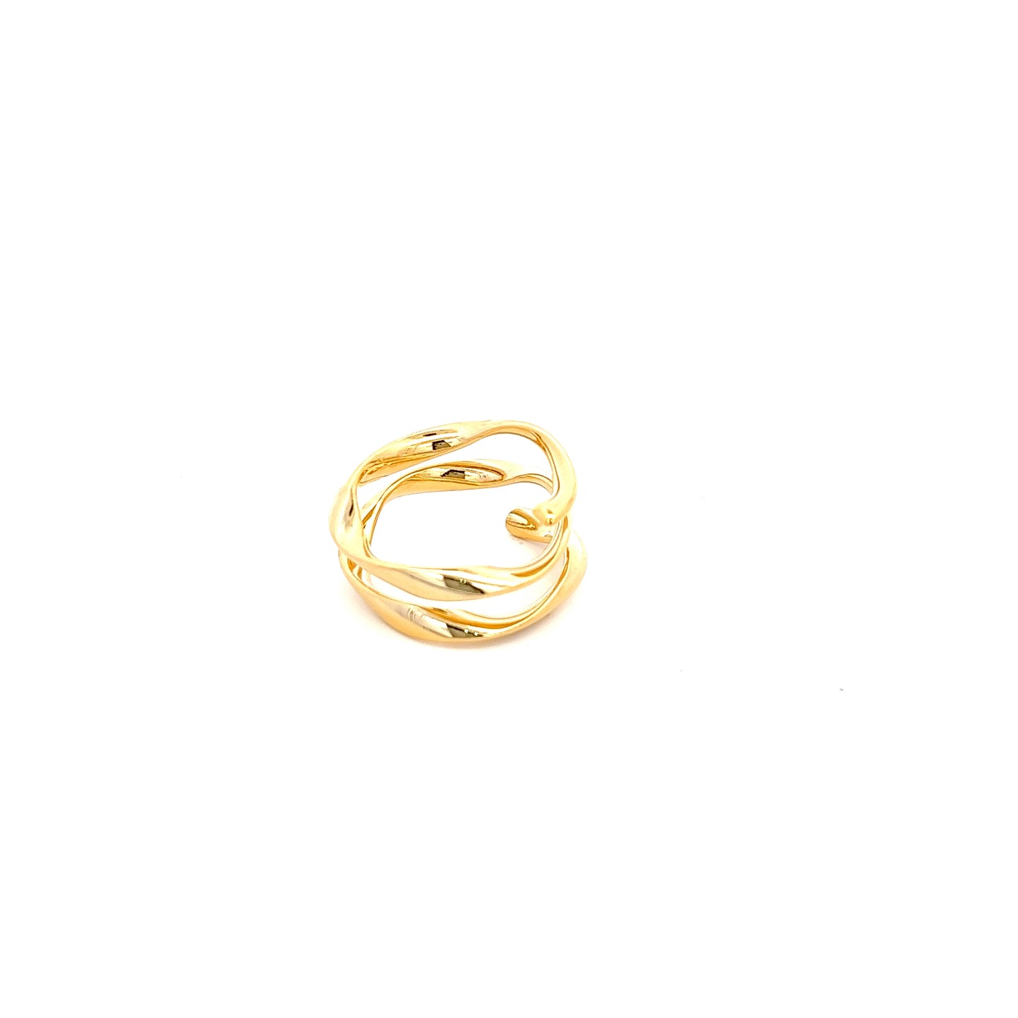 Twist 4 Turn Ring In Gold