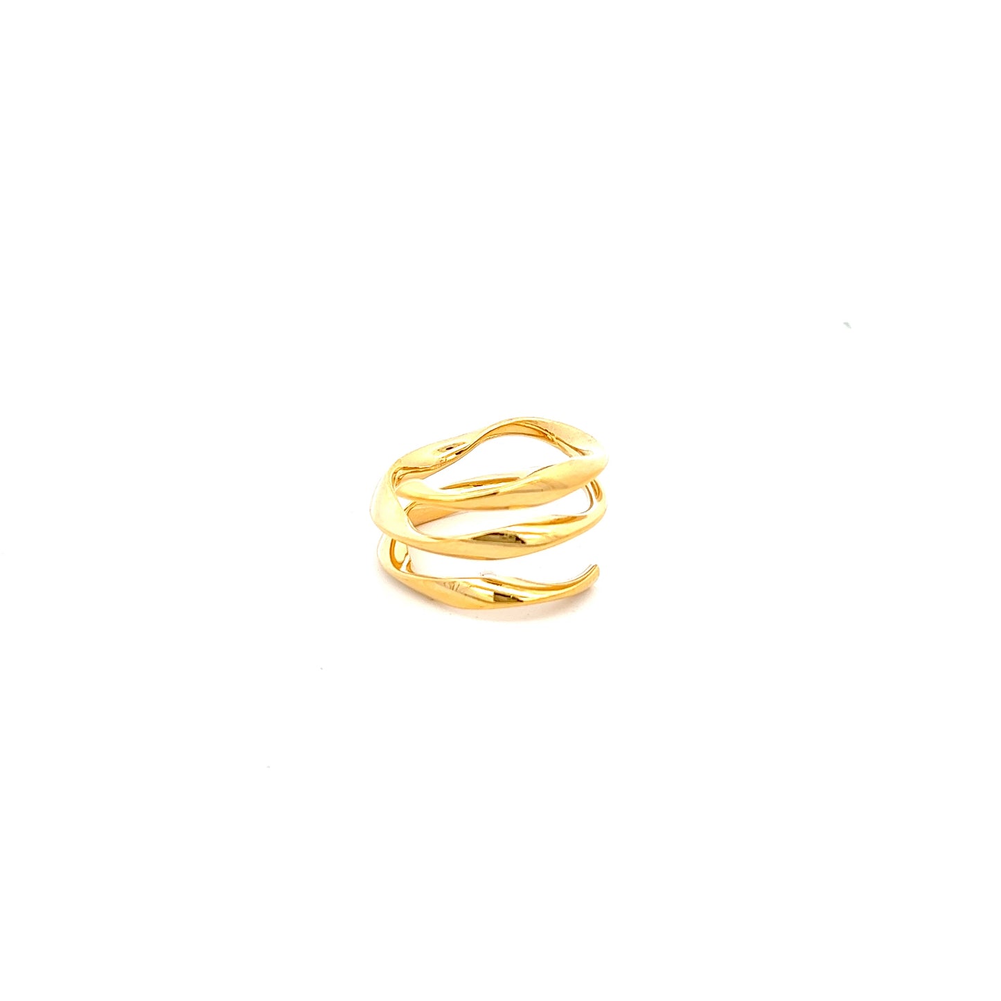 Twist 4 Turn Ring In Gold