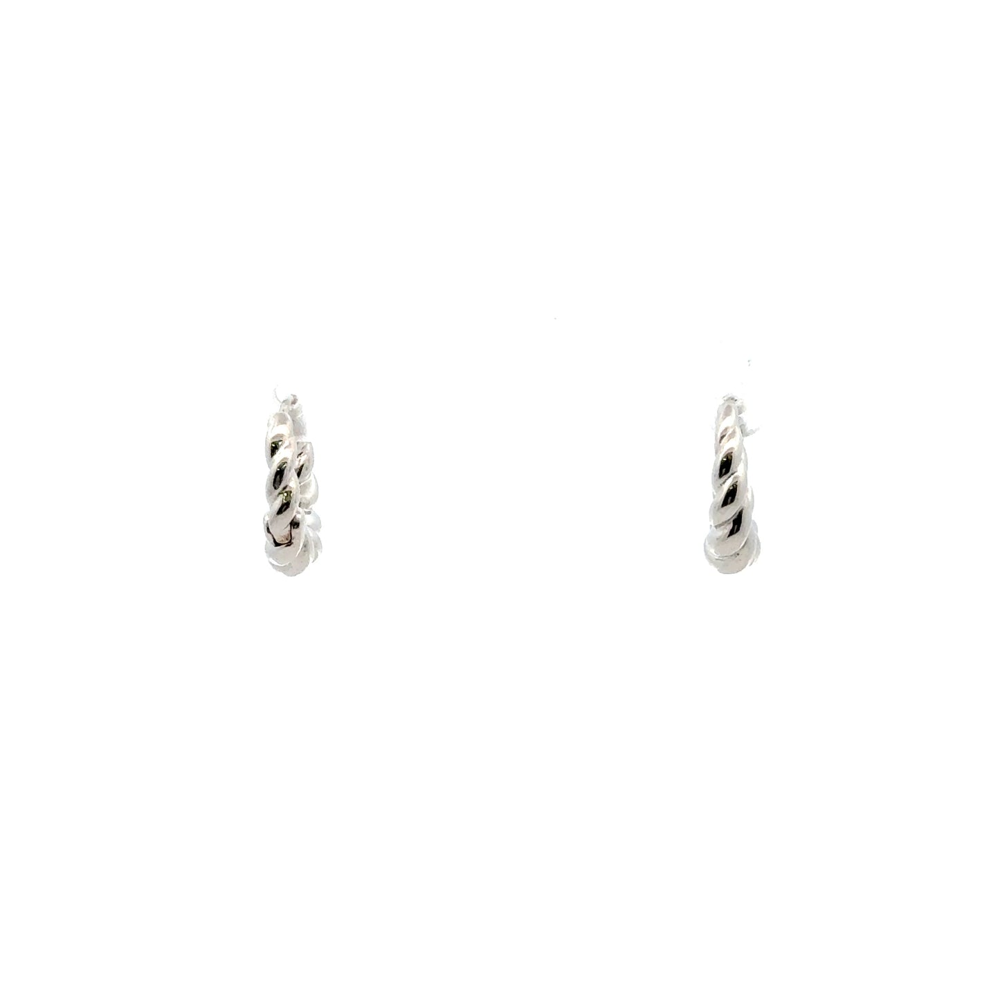 Croissant Earrings In Sliver