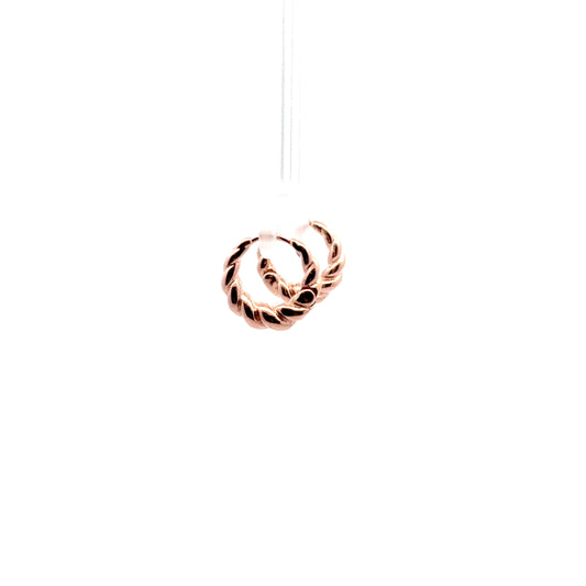 Croissant Earrings In Rose Gold