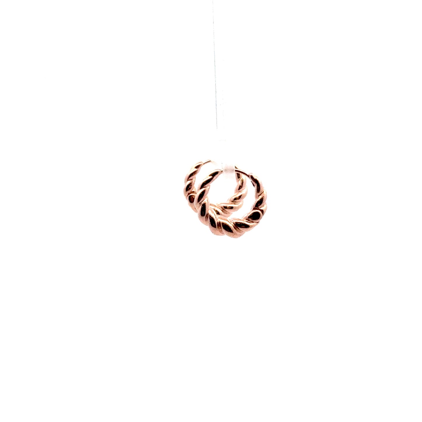 Croissant Earrings In Rose Gold