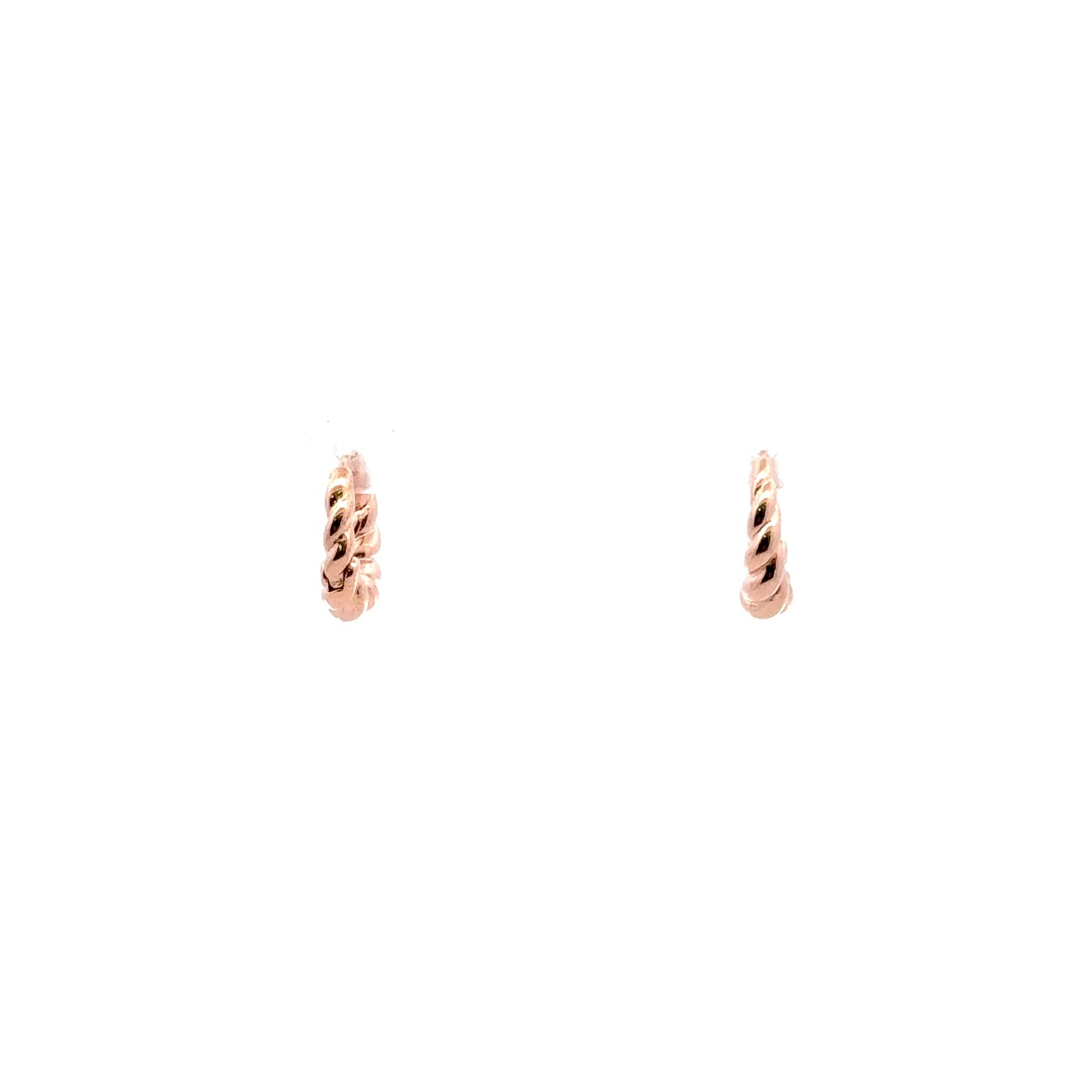 Croissant Earrings In Rose Gold