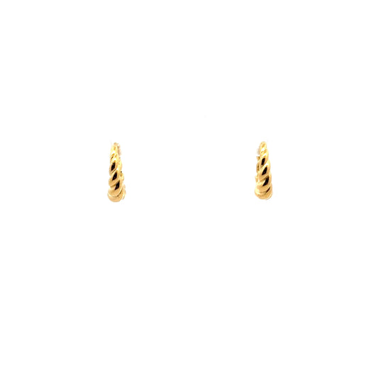 Croissant Earrings In Gold
