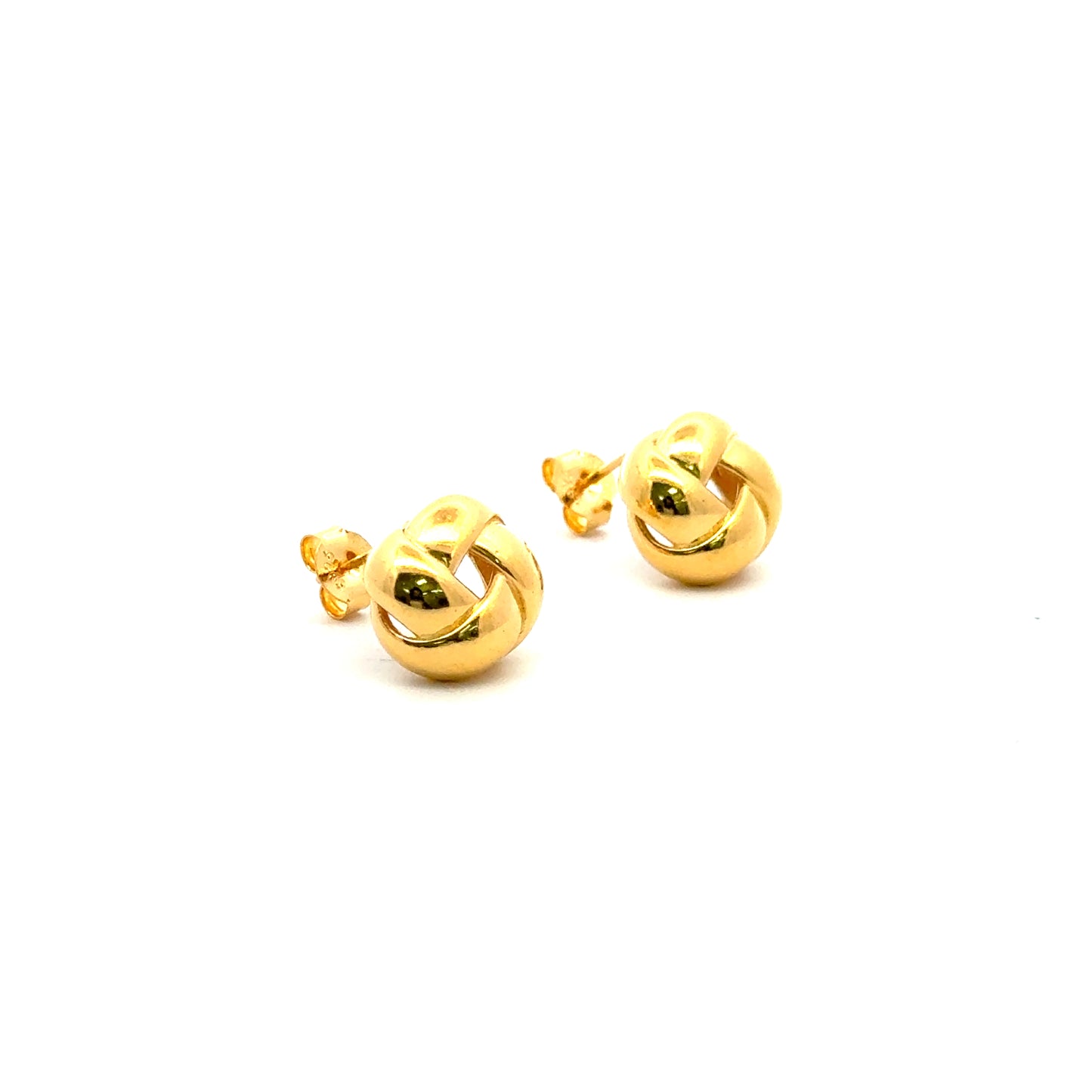 Knot Stud Earrings In Gold