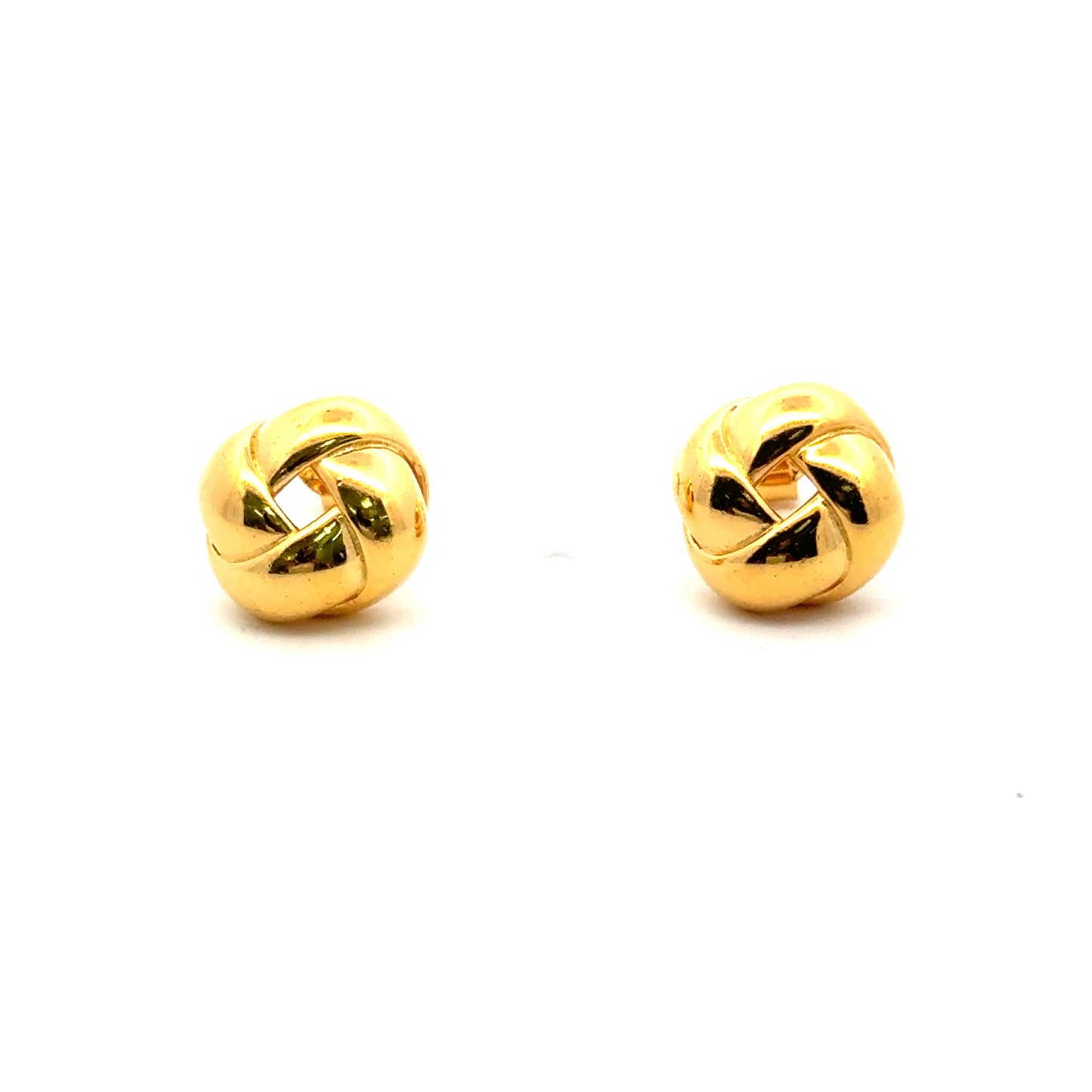 Knot Stud Earrings In Gold