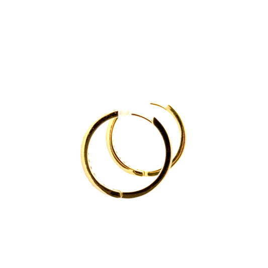 20mm Diamante Hoops Earring In Gold