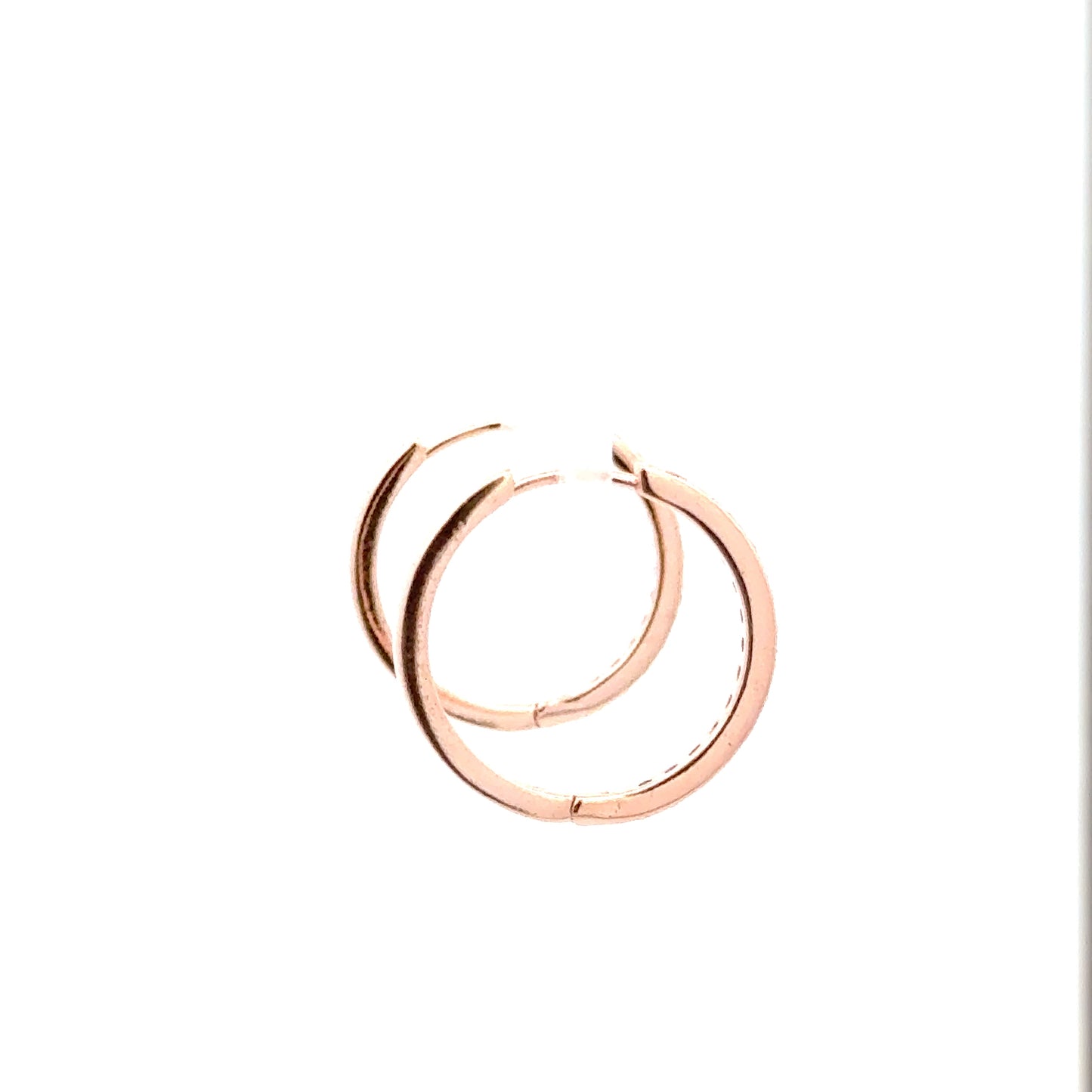 20mm Diamante Hoops Earring In Rose Gold