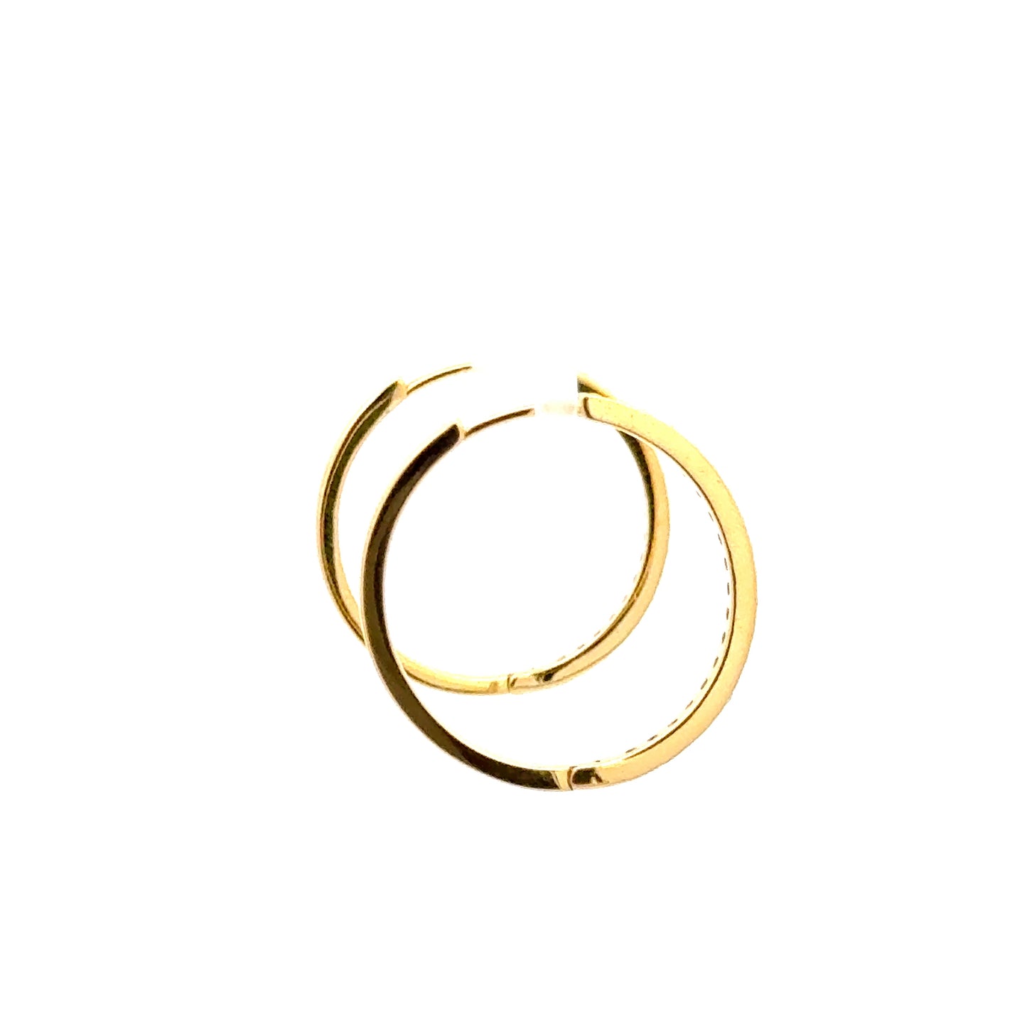 25mm Diamante Hoops Earring In Gold