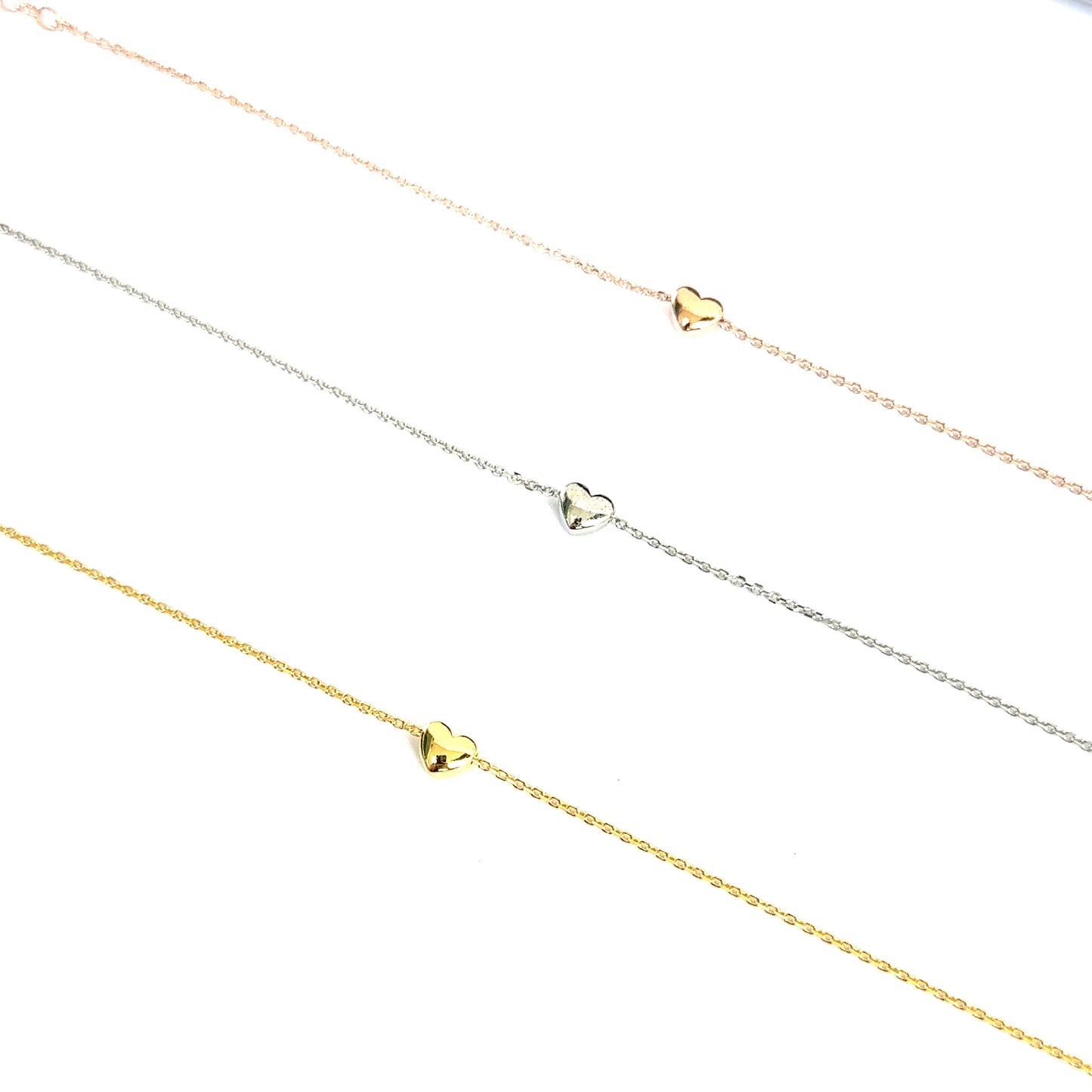 Mini Heart Bracelet In Gold