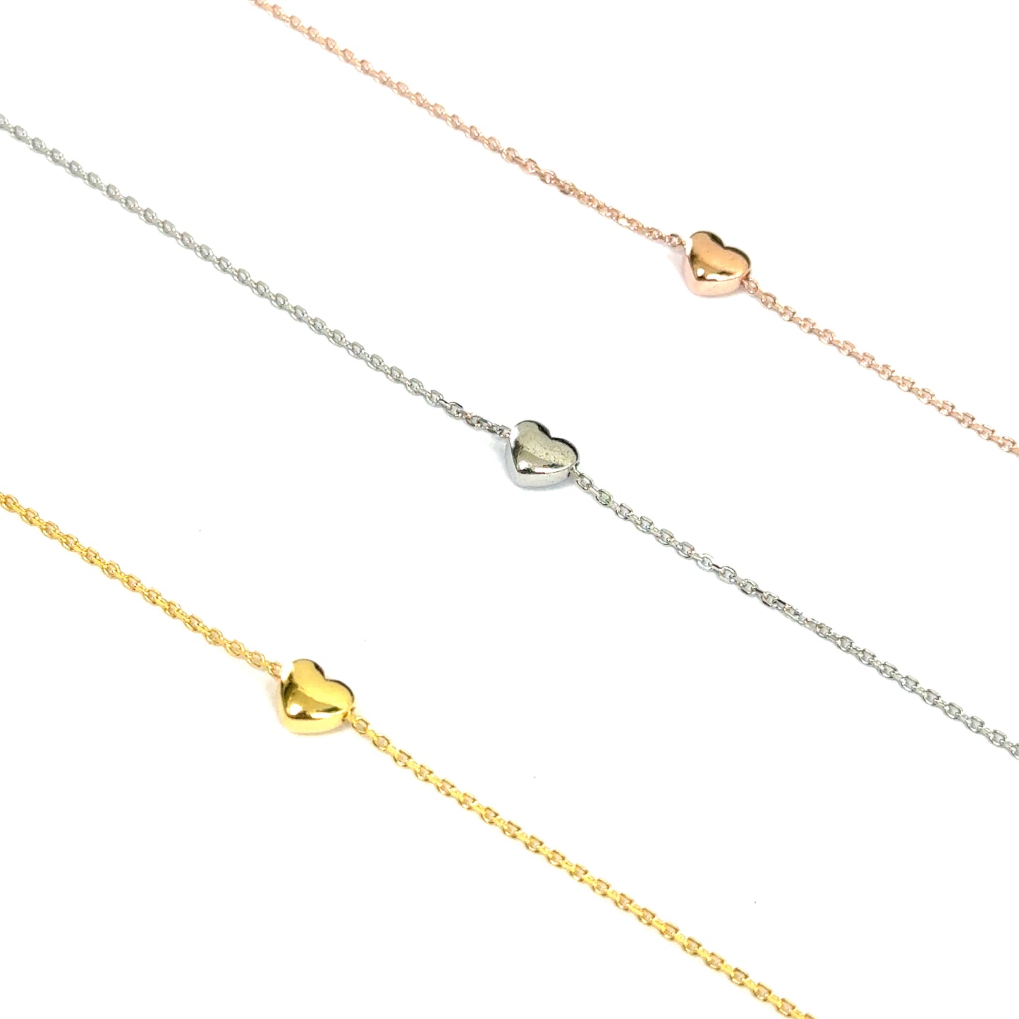 Mini Heart Bracelet In Gold