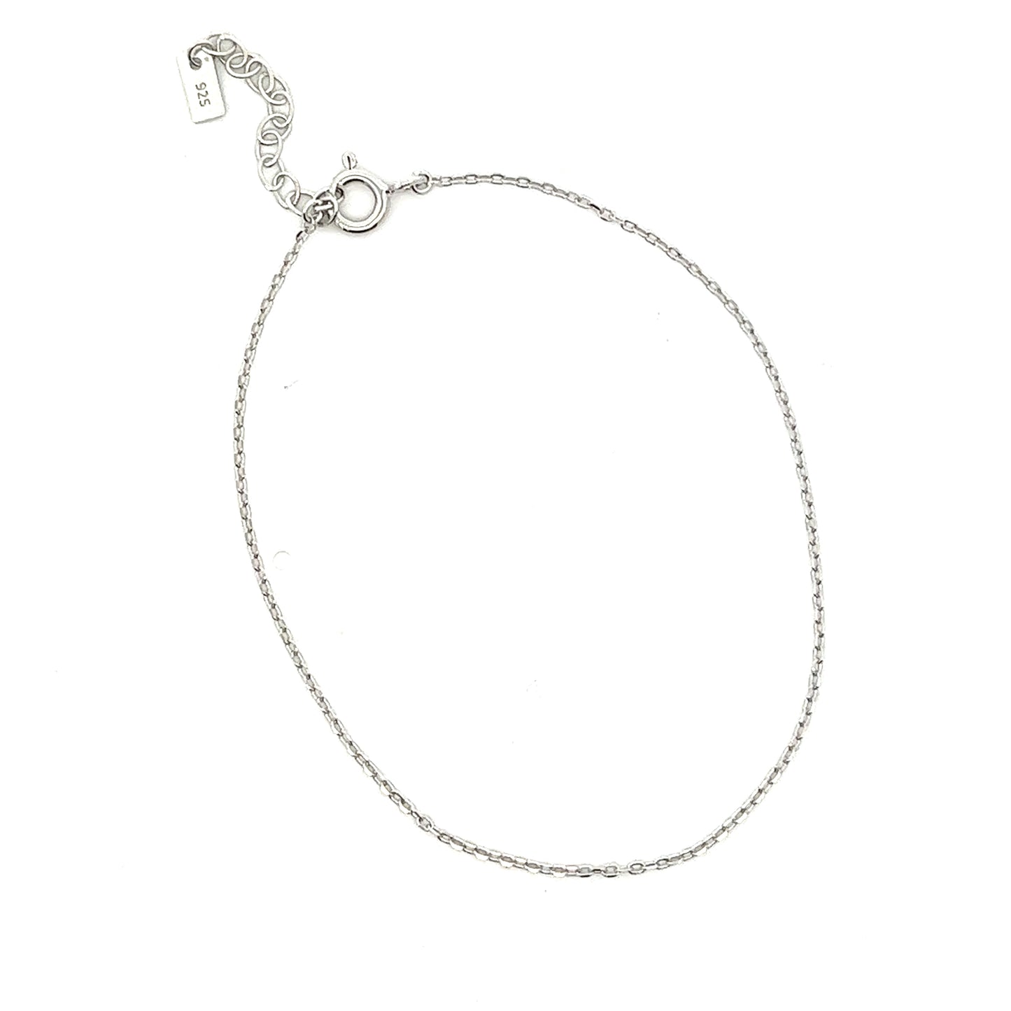 Fine Oval Bracelet In Sliver