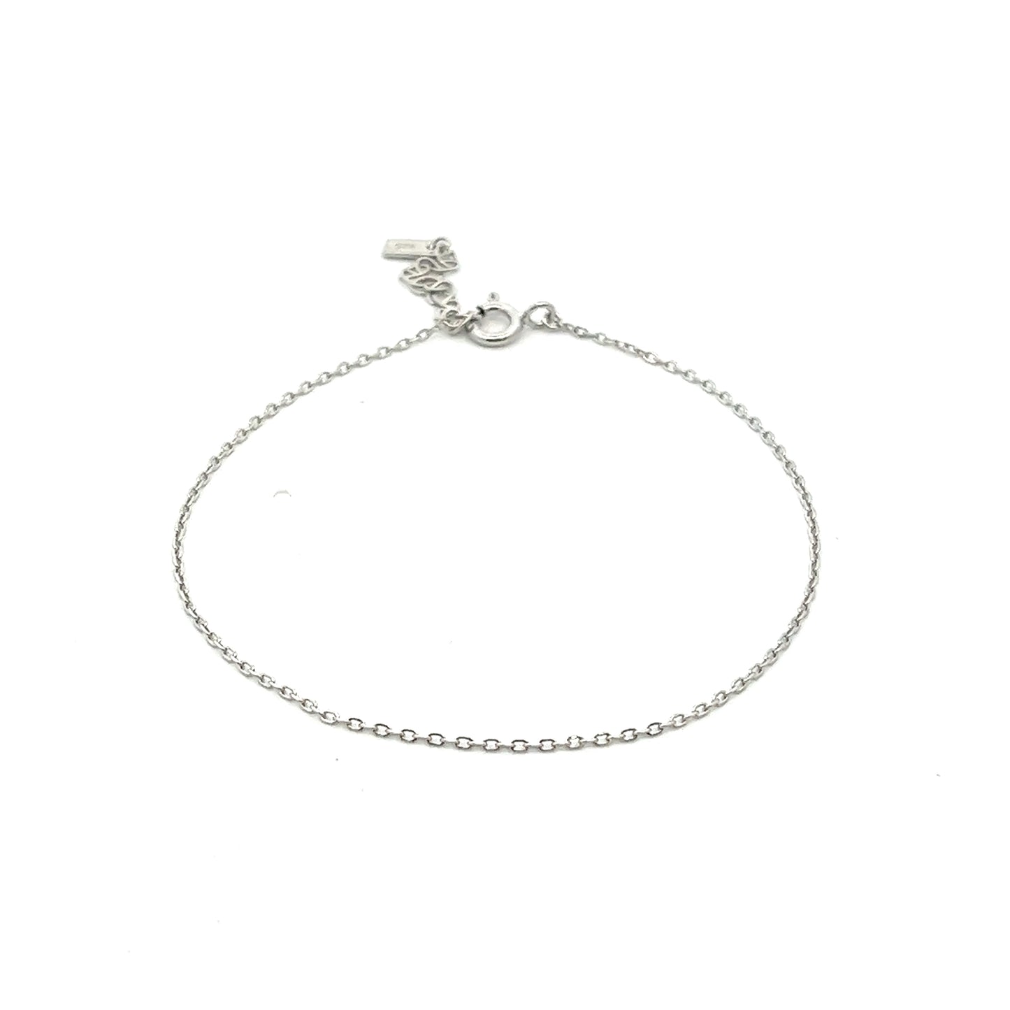 Fine Oval Bracelet In Sliver