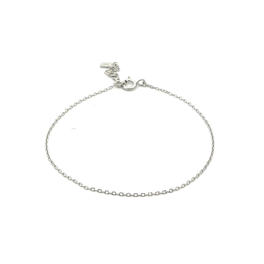 Fine Oval Bracelet In Sliver