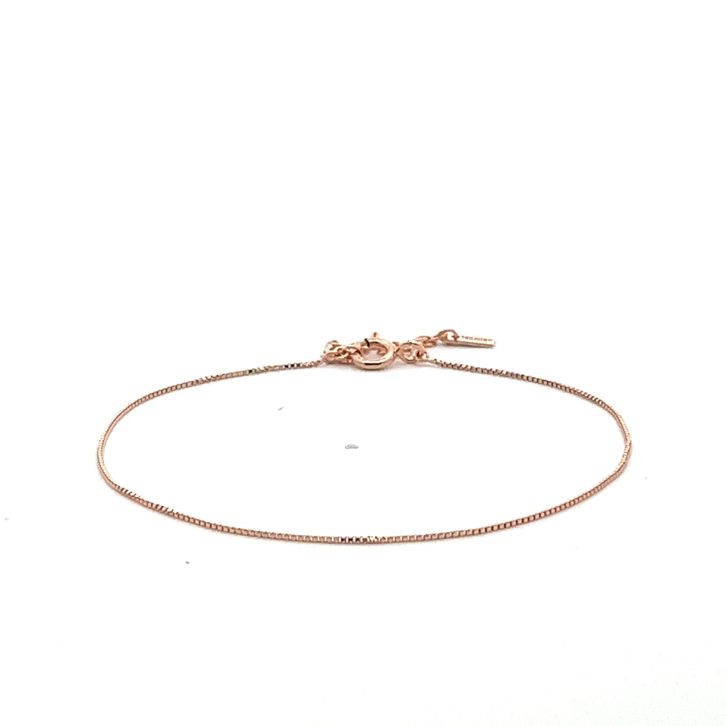 Fine Box Bracelet In Rose Gold