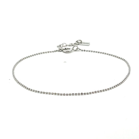 Fine Ball Bracelet In Sliver