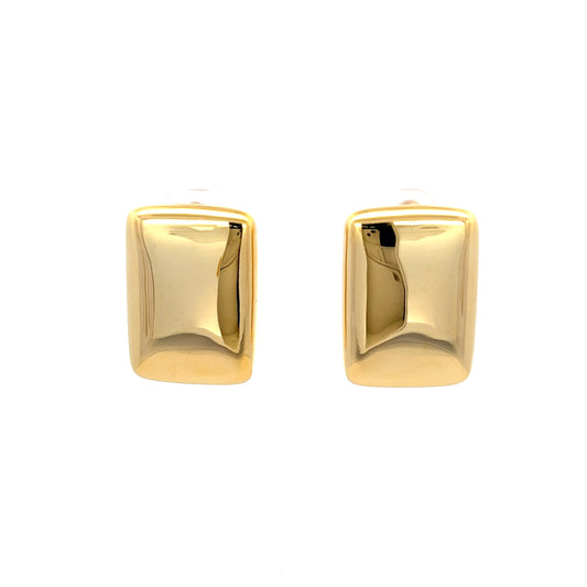 Rectangle Grande Earrings In Gold