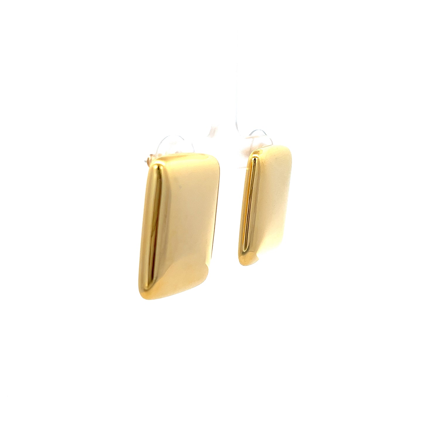 Rectangle Grande Earrings In Gold