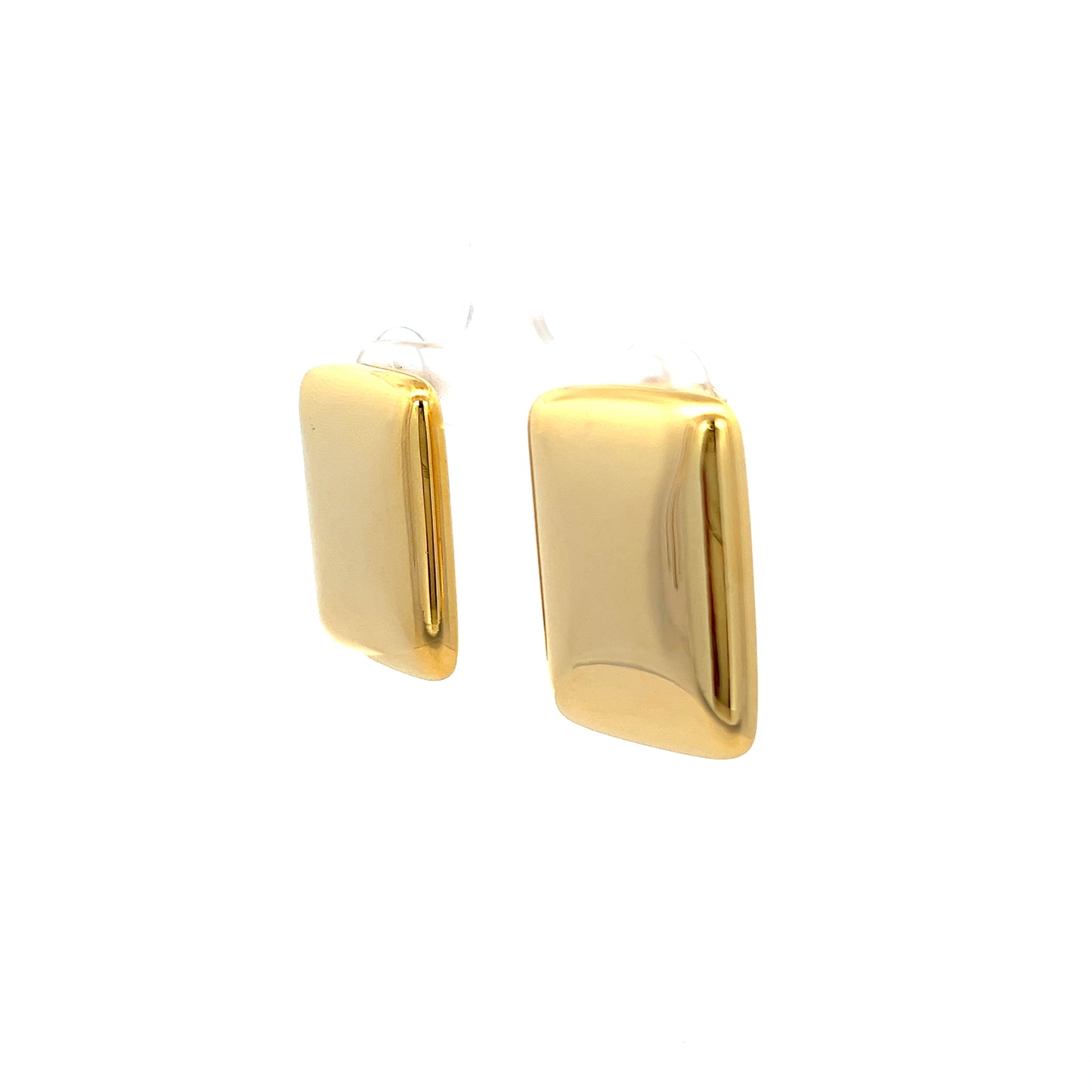 Rectangle Grande Earrings In Gold