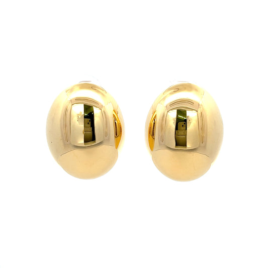 Shell Grande Earrings In Gold