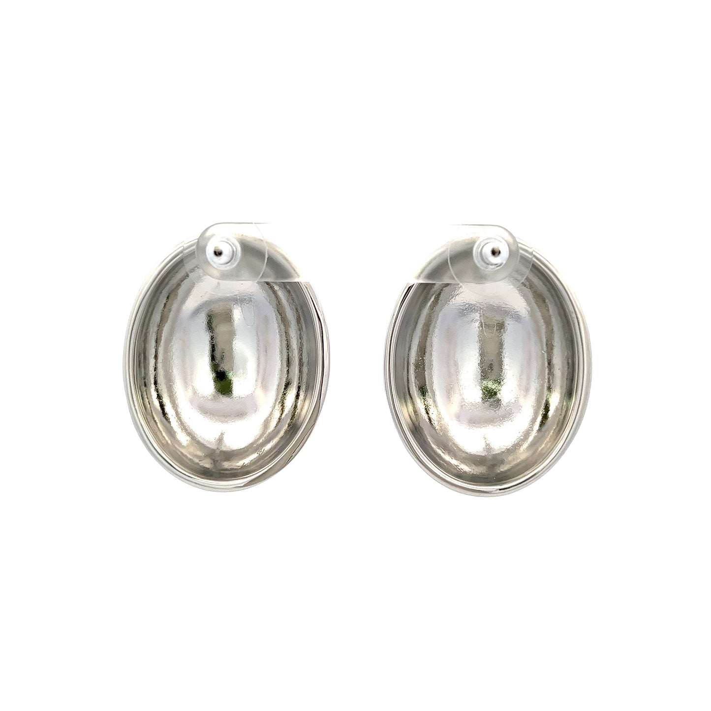 Shell Grande Earrings In Sliver