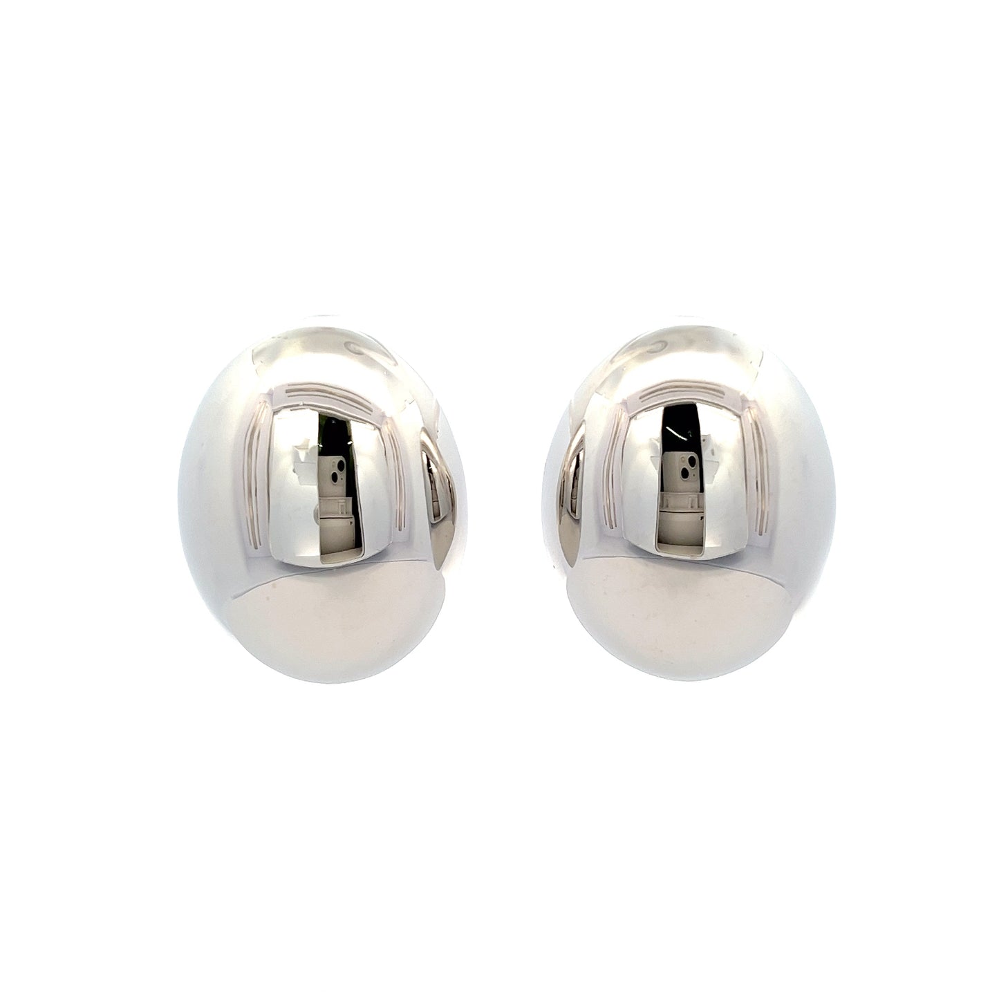 Shell Grande Earrings In Sliver