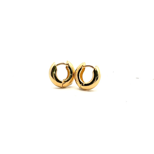 Grand Huggies Small Earrings In Gold