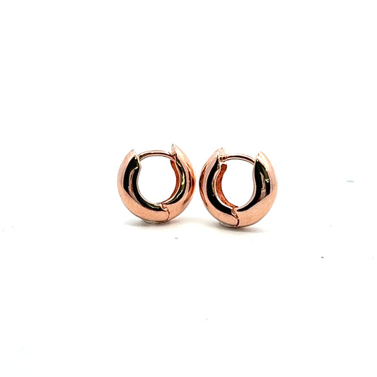 Grand Huggies Small Earrings In Rose Gold