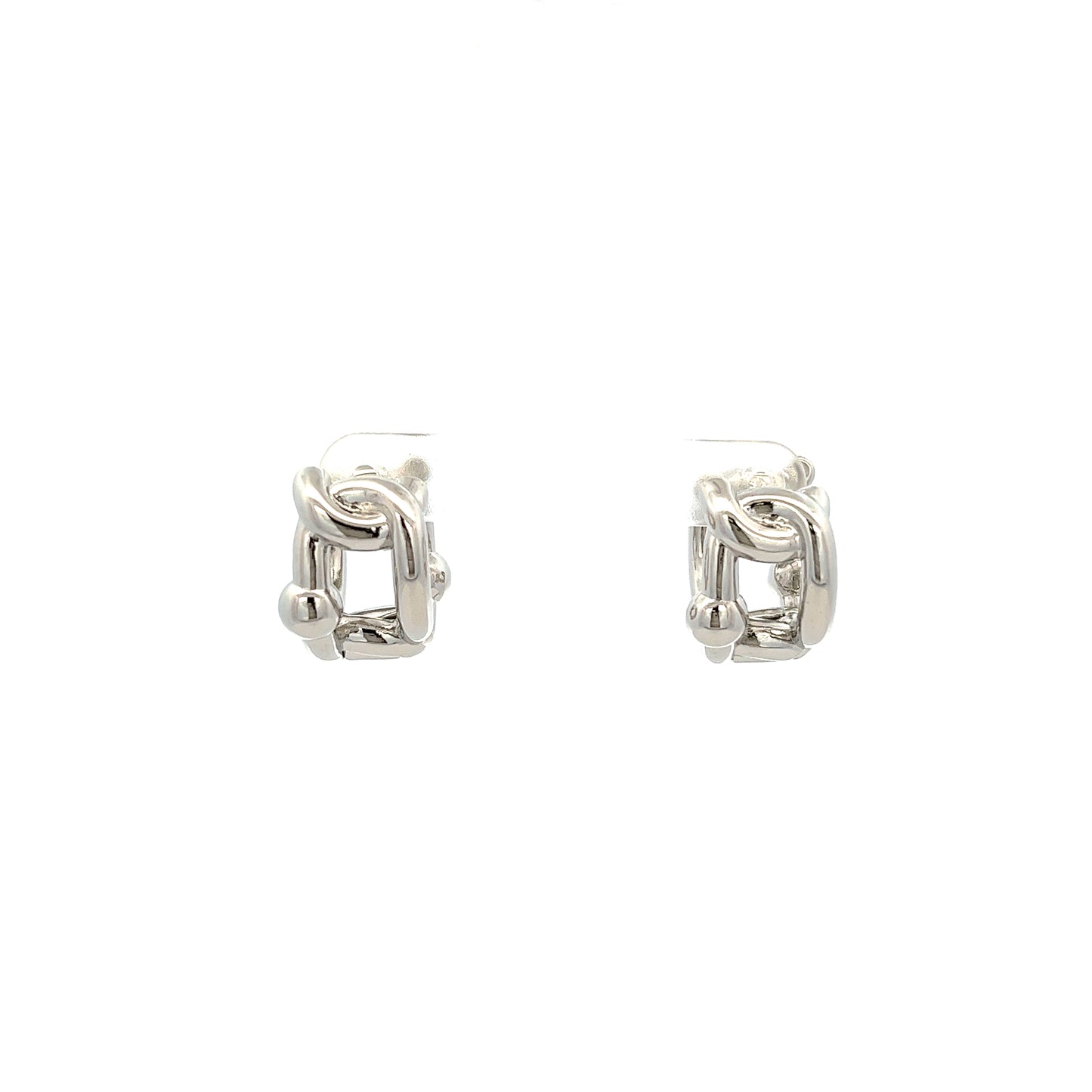 Chaine Earrings In Sliver