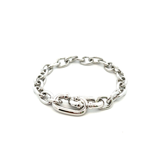 King Bracelet In Sliver