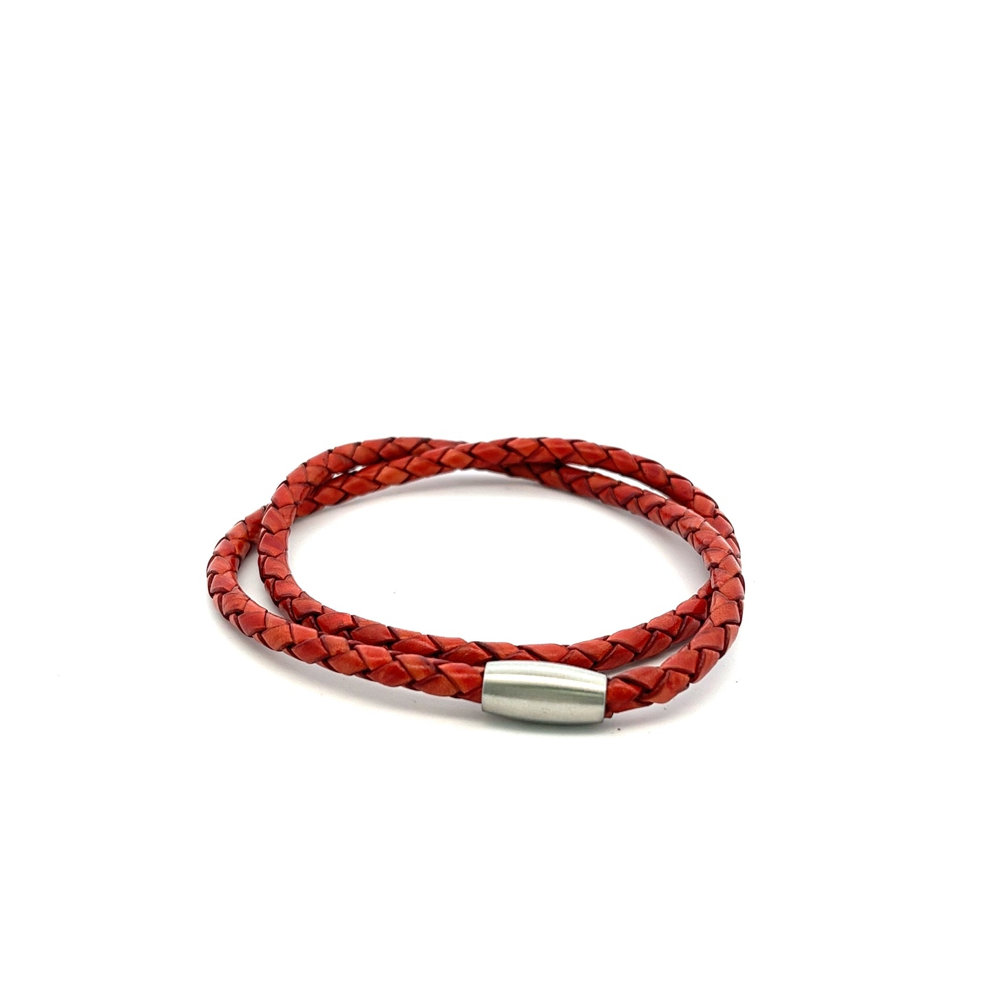 Double Twirl Leather Bracelet